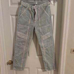 Agolde Light Gray Cargo Pants